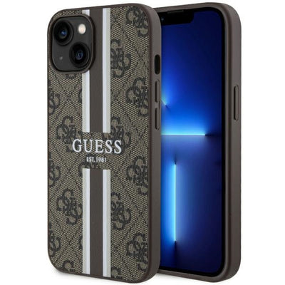 Husa Guess Guhmp14mp4rpsw iPhone 14 Plus 6.7" Maro/Maro Hardcase 4G Printed Stripes Magsafe