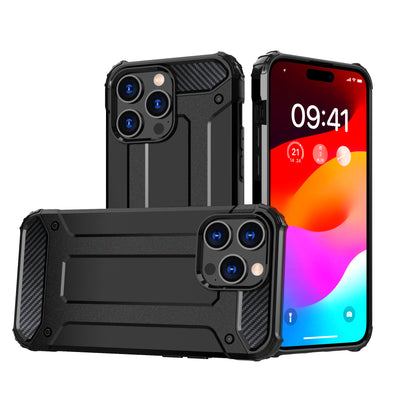 Husa iPhone 15 Pro Hybrid Armor - Negru