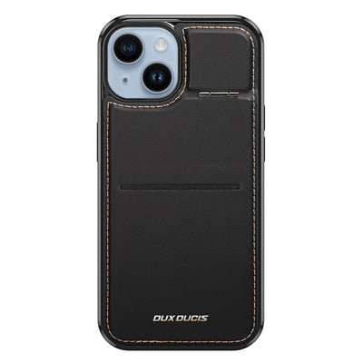 Husa 3in1 Wallet cu Stand pentru iPhone 14 Plus Magsafe Rfid Blocker Dux Ducis Rafi Mag - Negru