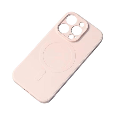Husa Magsafe Compatible Silicone pentru iPhone 15 Plus Silicone - Cream