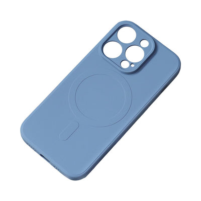 Husa Magsafe Compatible Silicone pentru iPhone 15 Plus Silicone - Bleumarin