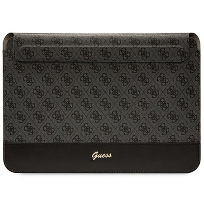 Husa Guess 4G Stripe Metal Logo pentru 14" Laptop - Negru