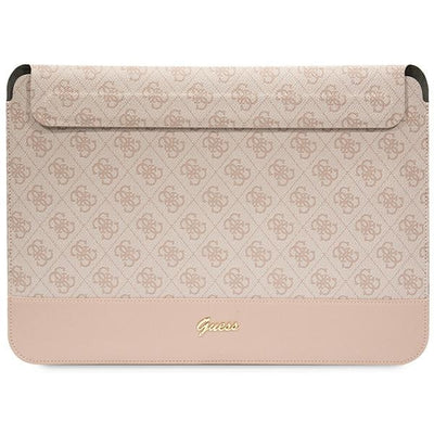 Husa Guess 4G Stripe Metal Logo pentru A 14" Laptop - Roz