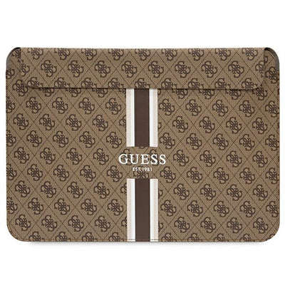 Husa laptop Guess 4G Printed Stripes Cover pentru A 14" Laptop - Maro