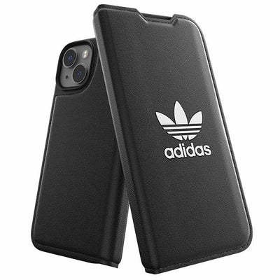 Husa Adidas OR Booklet Basic iPhone 14 6.1" Negru/Negru Alb 50181