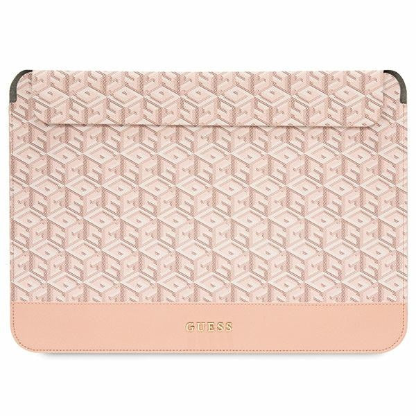 Husa Guess Gcube Stripes pentru A 14" Laptop - Roz