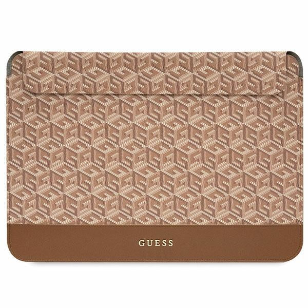 Husa Guess Gcube Stripes pentru A 14" Laptop - Maro