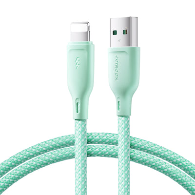 Cablu Joyroom Multi-color Series S-a34 Usb-a / Lightning 3A 1m - Verde