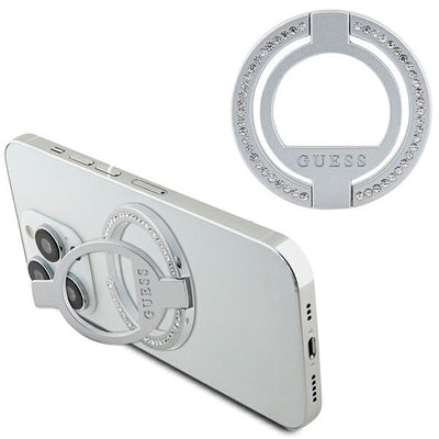 Suport Guess Magsafe Ring Rhinestone - Argintiu