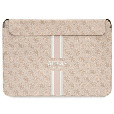 Husa laptop Guess 4G Printed Stripes Cover pentru A 16" Laptop - Roz