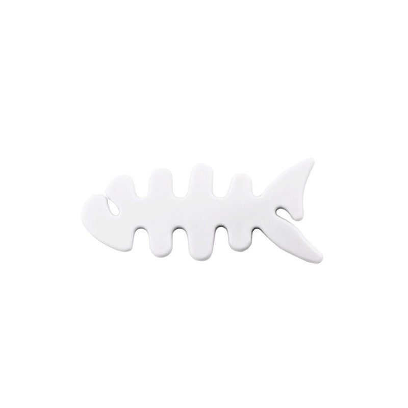 Cablu Fish-shaped Casti Wrap - Alb