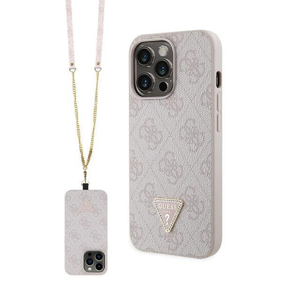Husa Guess Guhcp13lp4tdscpp pentru iPhone 13 Pro / 13 - Roz Crossbody 4G Metal Logo