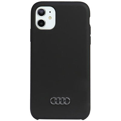 Husa Audi Silicone iPhone 12/12 Pro 6.1" Negru/Negru Hardcase Au-lsrip12p-q3/D1-bk