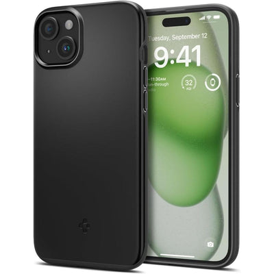 Husa Spigen Thin Fit iPhone 15 Plus - Negru