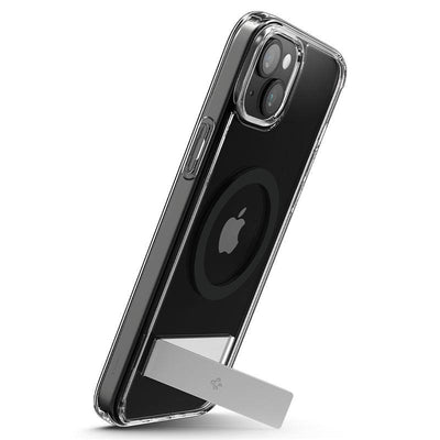 Husa Spigen Ultra Hybrid S Magsafe cu Stand pentru iPhone 15 Plus - Negru