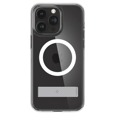 Husa Spigen Ultra Hybrid S Magsafe cu Stand pentru iPhone 15 Pro - Transparent