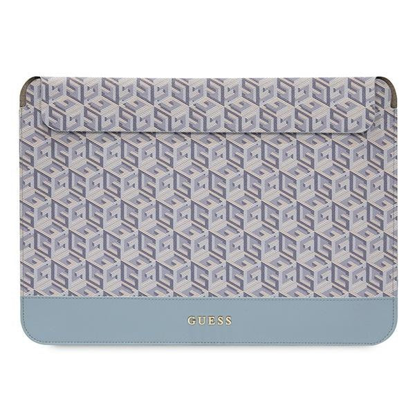 Husa Guess Gcube Stripes pentru A 16" Laptop - Albastru