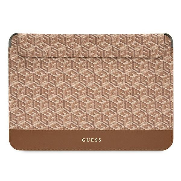 Husa Guess Gcube Stripes pentru A 16" Laptop - Maro