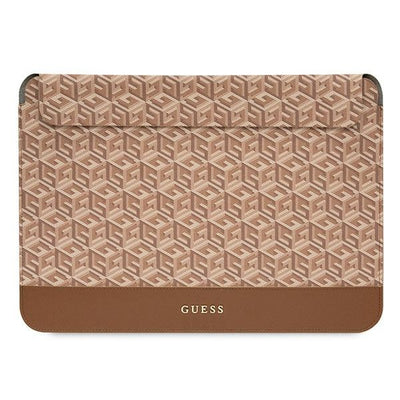Husa Guess Gcube Stripes pentru A 16" Laptop - Maro