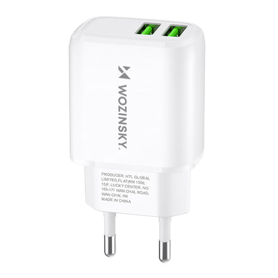 Incarcator priza Wozinsky Cuwcw 2.4A 2 X Usb-a - Alb