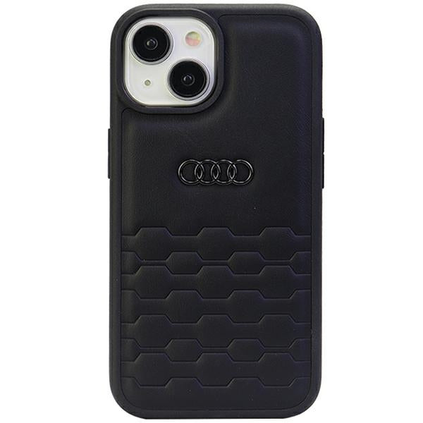 Husa Audi GT Synthetic Leather pentru iPhone 15 Plus - Negru