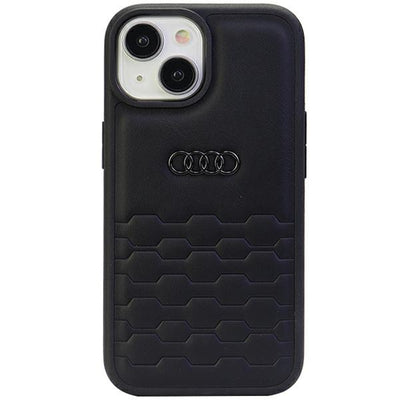 Husa Audi GT Synthetic Leather pentru iPhone 15 Plus - Negru