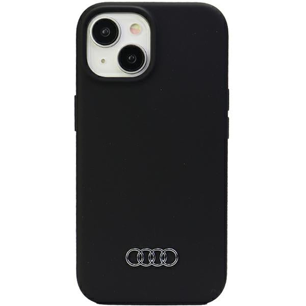 Husa Audi Silicone pentru iPhone 15 Plus - Negru