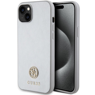 Husa Guess Guhcp15mps4dgps iPhone 15 Plus 6.7" Argintiu/Argintiu Hardcase Strass Metal Logo