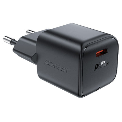 Incarcator priza Acefast A73 Mini PD 20W Gan Usb-c - Negru