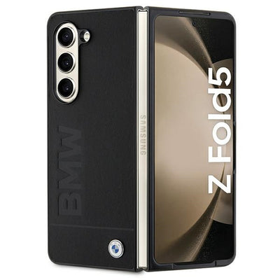 Husa BMW Signature Logo Imprint pentru Samsung Galaxy Z Fold 5 - Negru