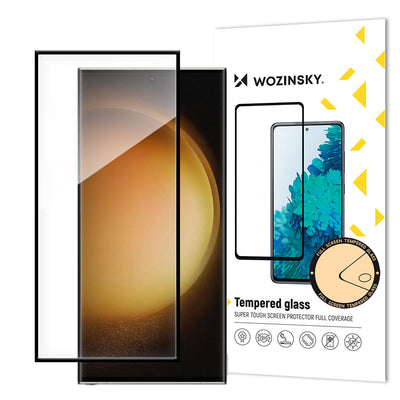 Folie Wozinsky Full Glue sticla pentru Samsung Galaxy S24 Ultra cu Negru Frame