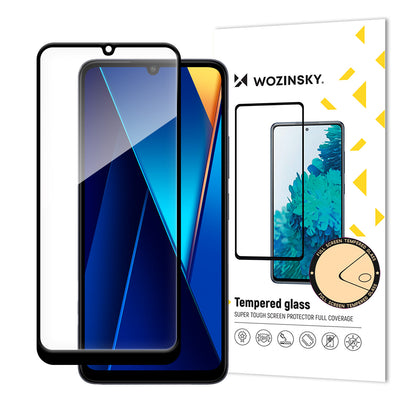 Folie Wozinsky Full Glue sticla cu Negru Frame pentru Xiaomi Poco C65/Redmi 13C