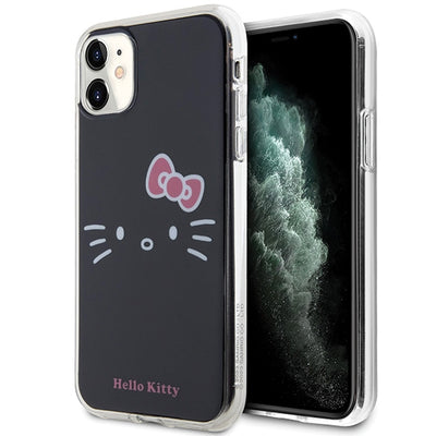 Husa Hello Kitty IML Kitty Face pentru iPhone 11 / Xr - Negru