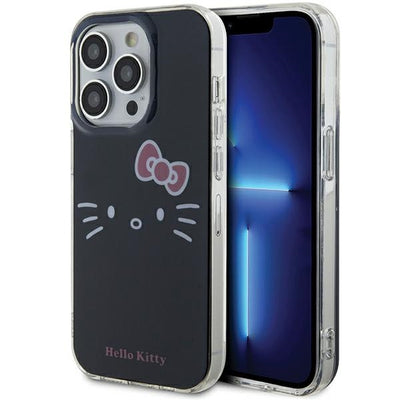 Husa Hello Kitty IML Kitty Face pentru iPhone 13 Pro Max - Negru