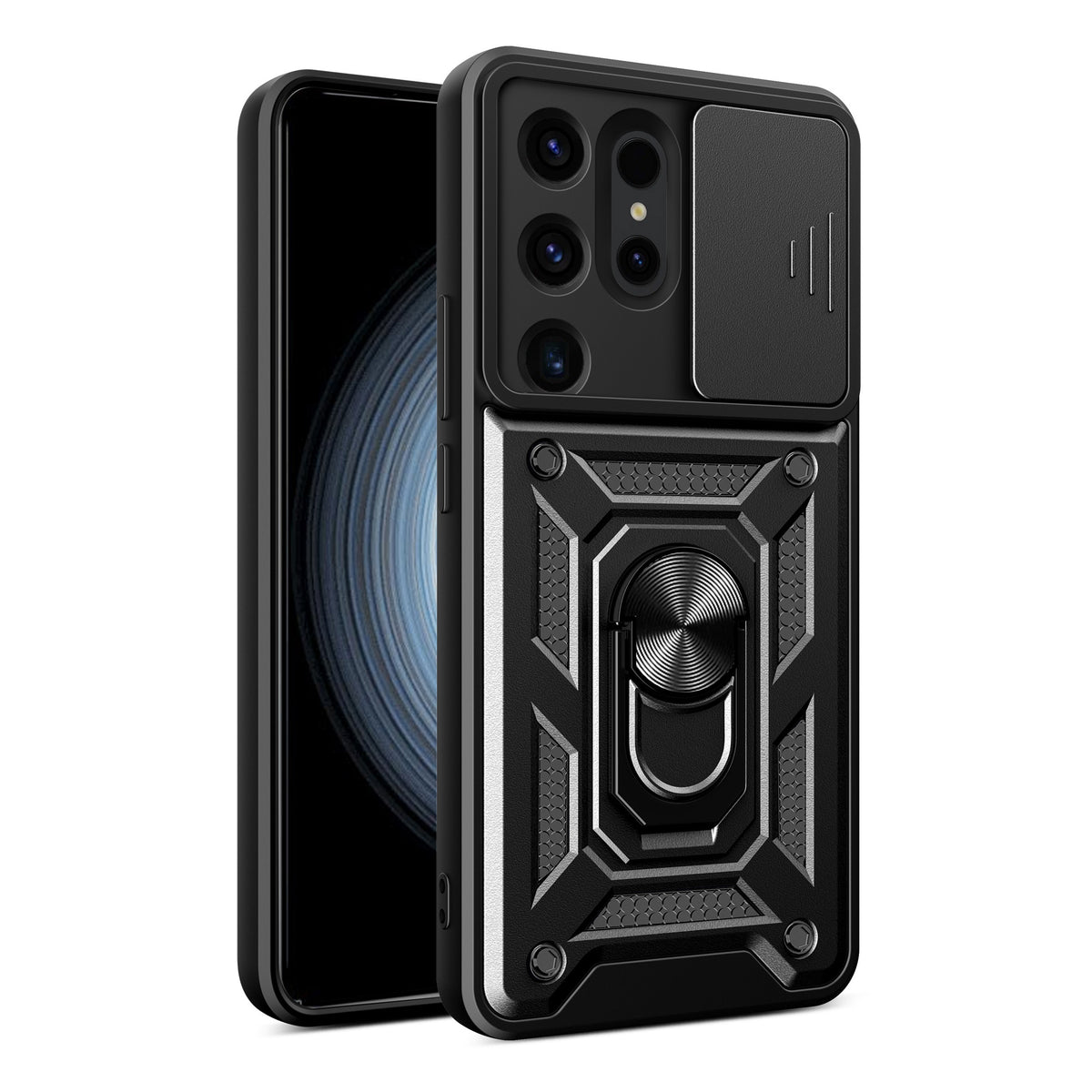 Husa Hybrid Armor Camshield pentru Samsung Galaxy S24 Ultra Armored cu Camera - Negru