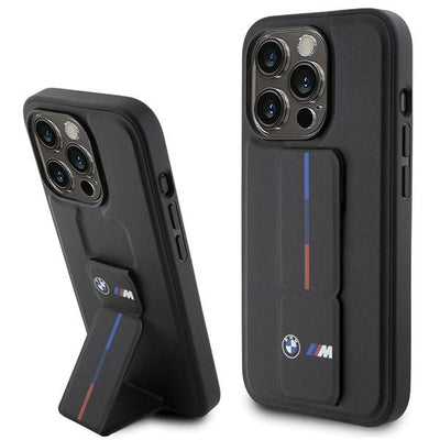 Husa BMW Grip Hot Stamp pentru iPhone 15 Pro - Negru