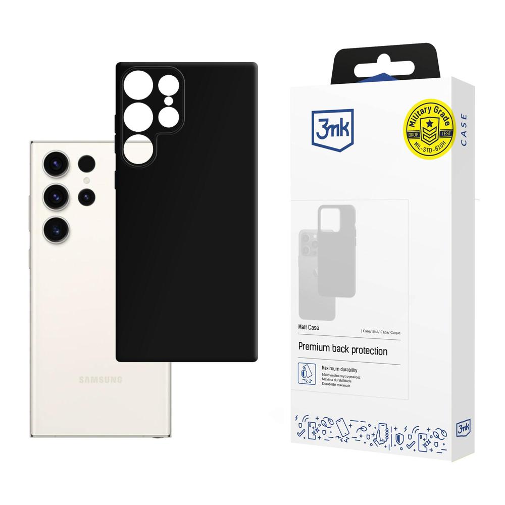 Husa 3mk Matt pentru Samsung Galaxy S24 Ultra - Negru