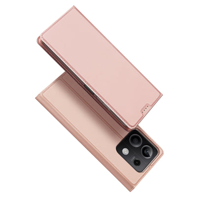 Husa Dux Ducis Skin Pro cu Flap And Card Slot pentru Xiaomi Redmi Note 13 5G - Roz