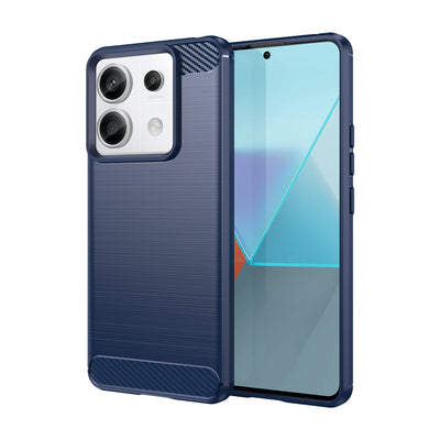 Husa Carbon pentru Xiaomi Redmi Note 13 Pro - Albastru