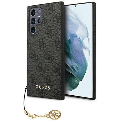 Husa Guess 4G Charms Collection pentru Samsung Galaxy S24 Ultra - Negru