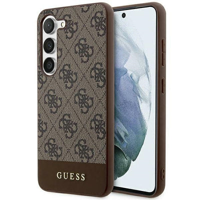 Husa Guess 4G Stripe Collection pentru Samsung Galaxy S24+ - Maro