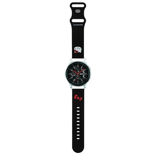 Curea Hello Kitty Silicone Kitty Head Universal 22mm - Negru