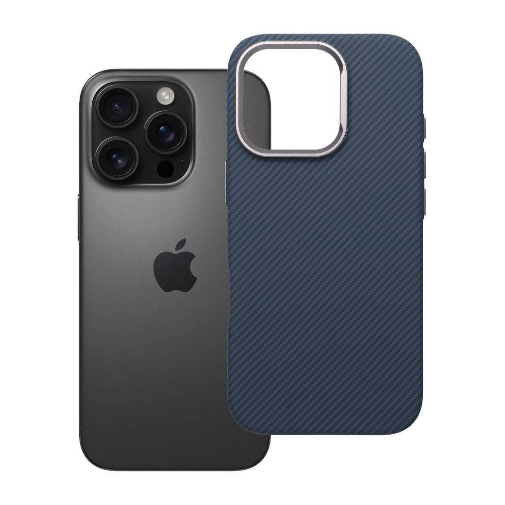 Husa K-look pentru iPhone 16 PRO Compatible cu Magsafe Albastru