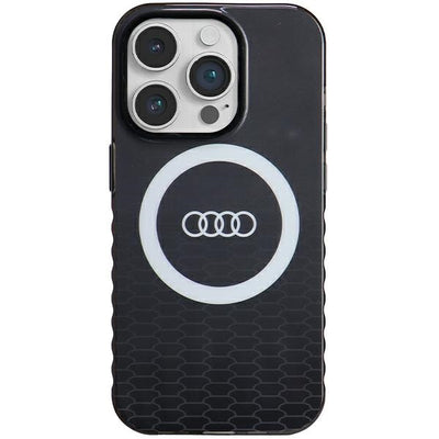 Husa Audi IML Big Logo Magsafe pentru iPhone 14 Pro - Negru