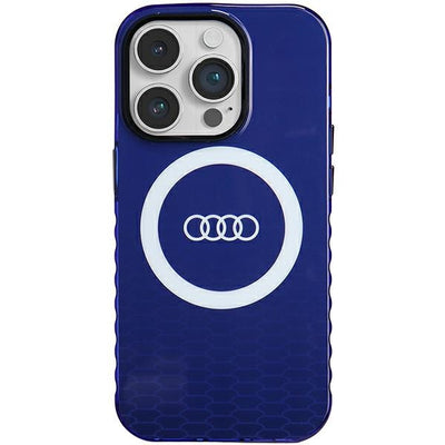 Husa Audi IML Big Logo Magsafe pentru iPhone 14 Pro - Albastru