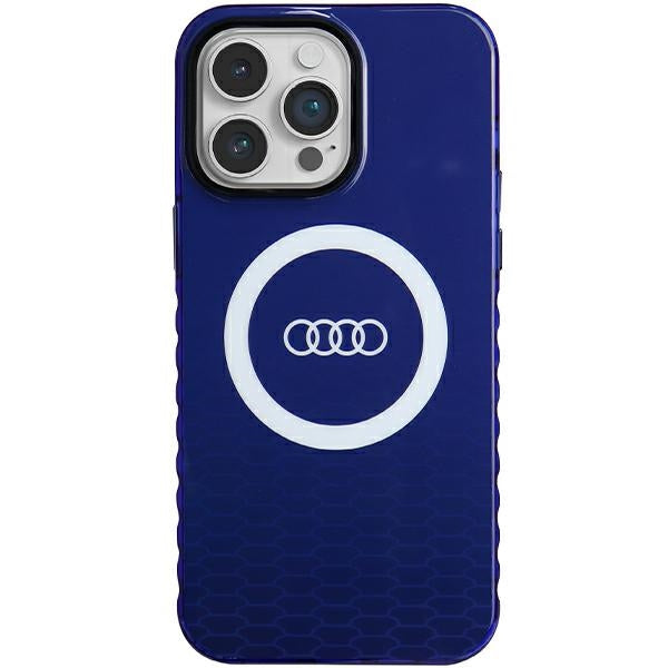 Husa Audi IML Big Logo Magsafe pentru iPhone 14 Pro Max - Albastru