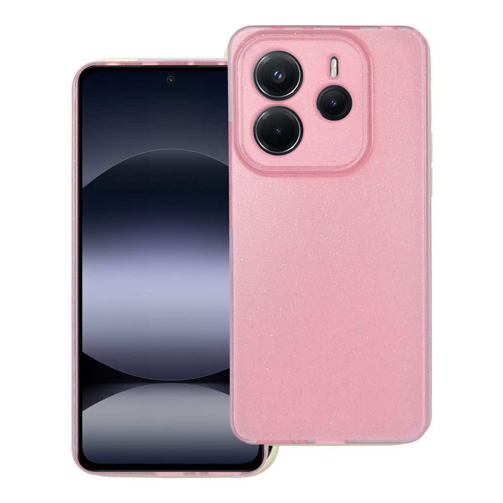 Husa Transparent 2 Mm Blink pentru Xiaomi Redmi Note 14 5G Roz