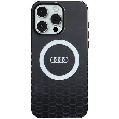 Husa Audi IML Big Logo Magsafe pentru iPhone 15 Pro Max - Negru