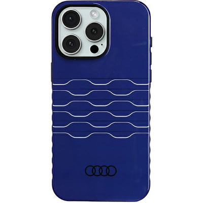 Husa Audi IML Magsafe pentru iPhone 15 Pro Max - Albastru