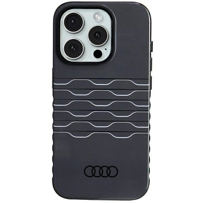 Husa Audi IML Magsafe pentru iPhone 15 Pro - Negru